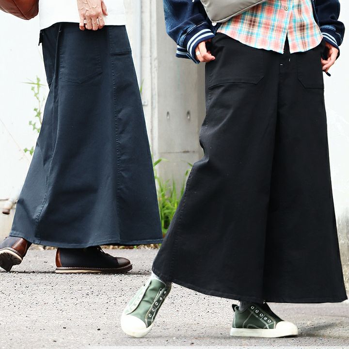 パンツ ガウチョ ガウチョパンツ 「前はパンツ 後ろはスカート