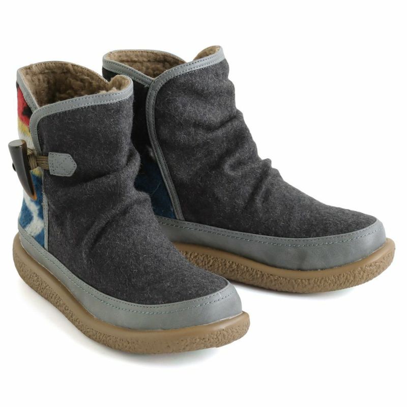 ブーツ ミドル丈 暖かい 裏ボア レディース 軽い 片手で履ける ゴム