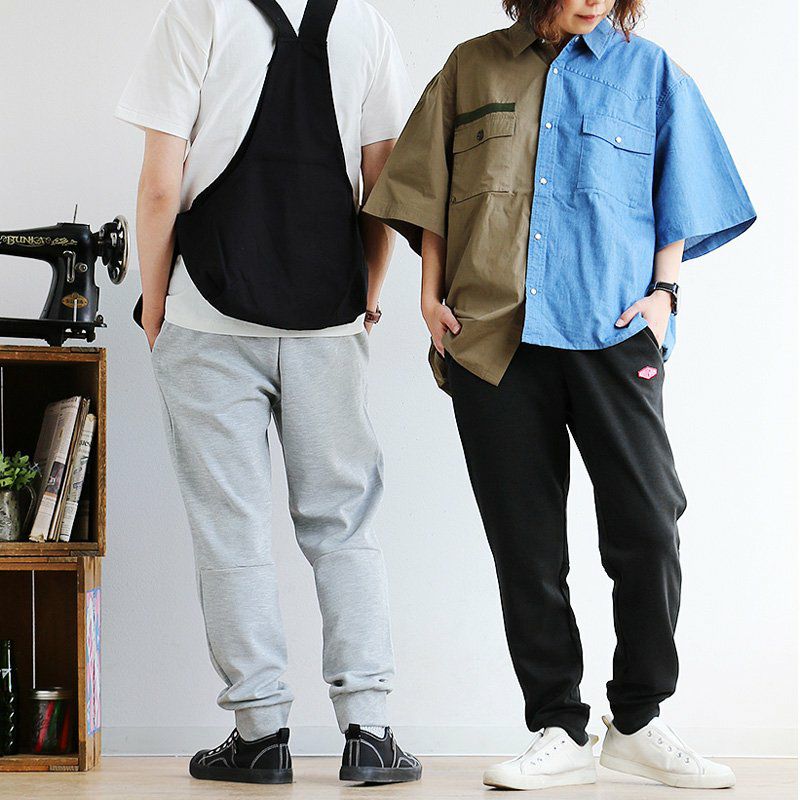 ジョガーパンツ ファインフィット ワンポイント 紐 ゴム 家庭洗濯