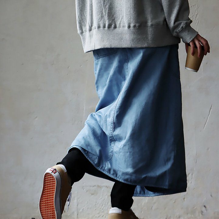 KRIFF MAYER クリフメイヤー デニム スカート 暖かい 裏ボア ロング丈