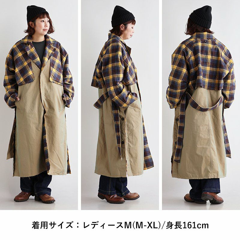 トレンチコート コート アウター レディース リバーシブル ロング