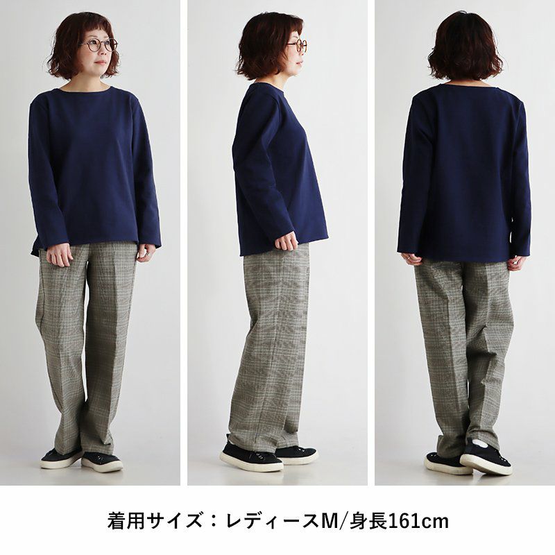 cafetty カフェッティ パンツ ストレート ワイド レディース チェック