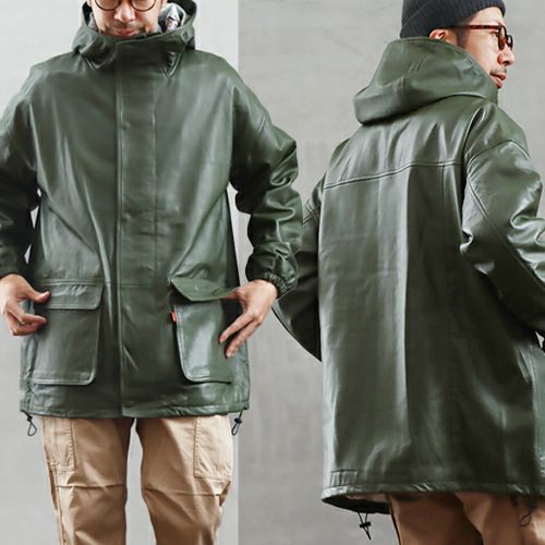 ジャケット フード付き 長袖 メンズ レディース ハイネック シープ