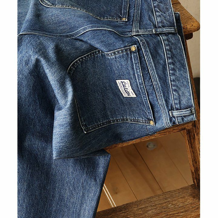 cafetty カフェッティ デニム パンツ ストレート ワイド レディース 腰