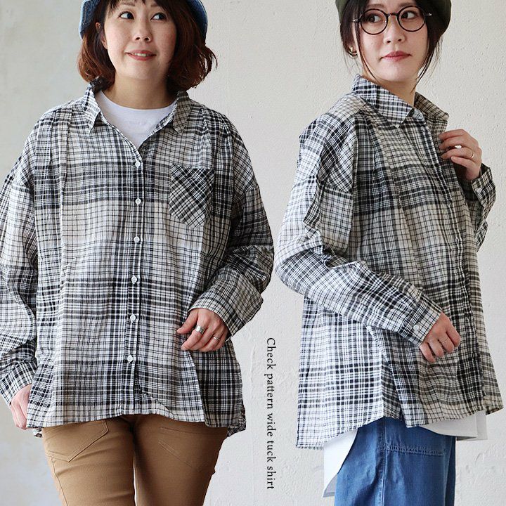 シャツ チュニックシャツ 長袖 レディース レギュラーカラー