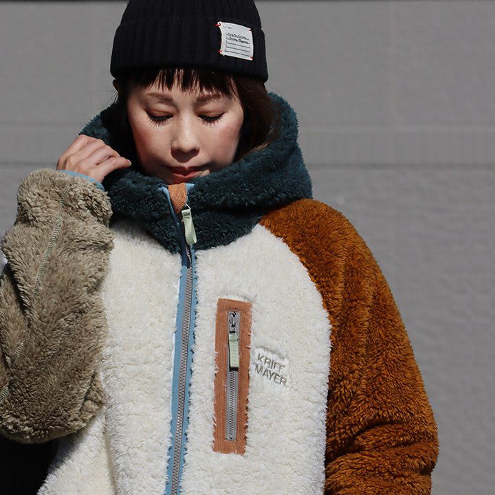 ジャケット・アウター My type 楽天市場】KRIFF MAYER（クリフメイヤー） シャギー ボア スタンド JK