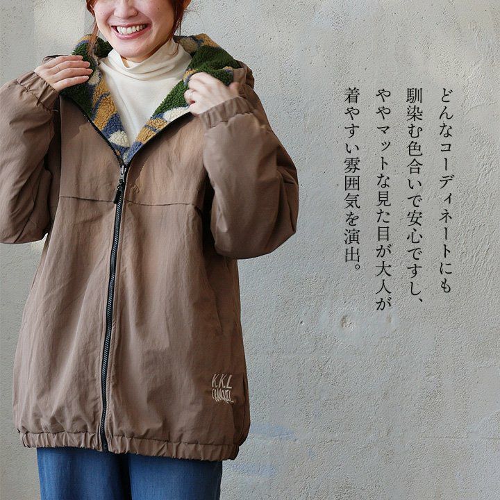 アウター ブルゾン コート レディース フード付き スタンドネック