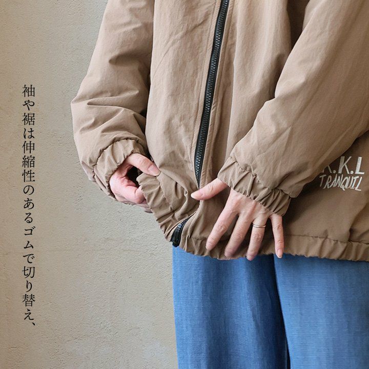 アウター ブルゾン コート レディース フード付き スタンドネック